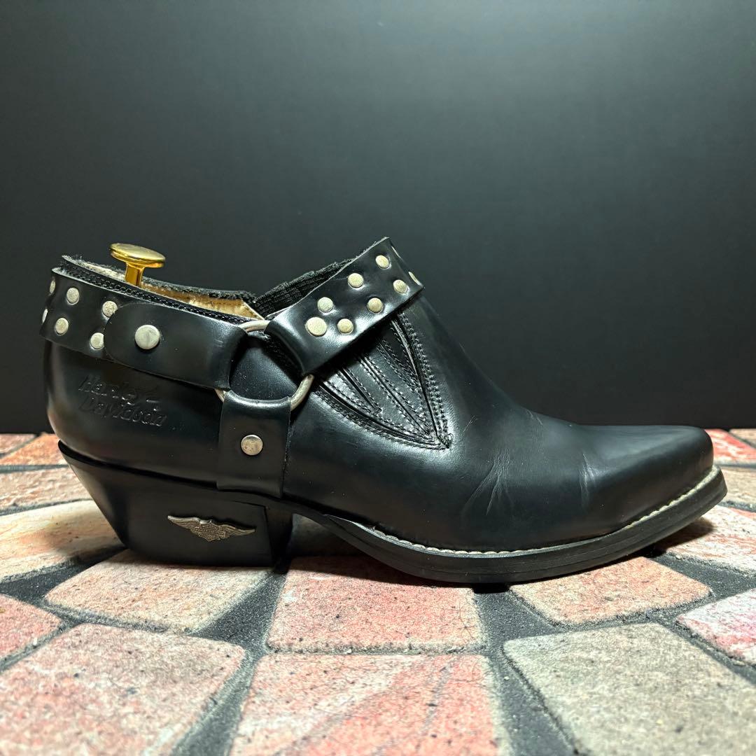 ハーレーダビッドソン リングブーツ ローファー メタルロゴ スペイン製