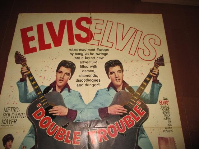 ELVIS PRESLEY DOUBLE TROUBLE RARE!!ポスター ゲーム・おもちゃ