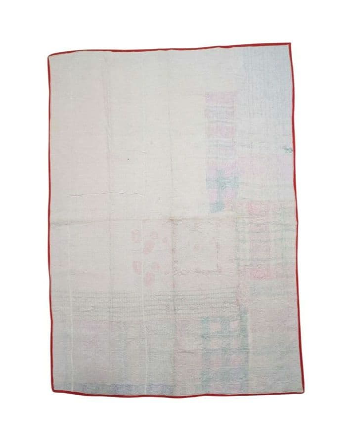 167 ヴィンテージ ラリーキルト / カンタキルト ソファカバー /ラグ 赤