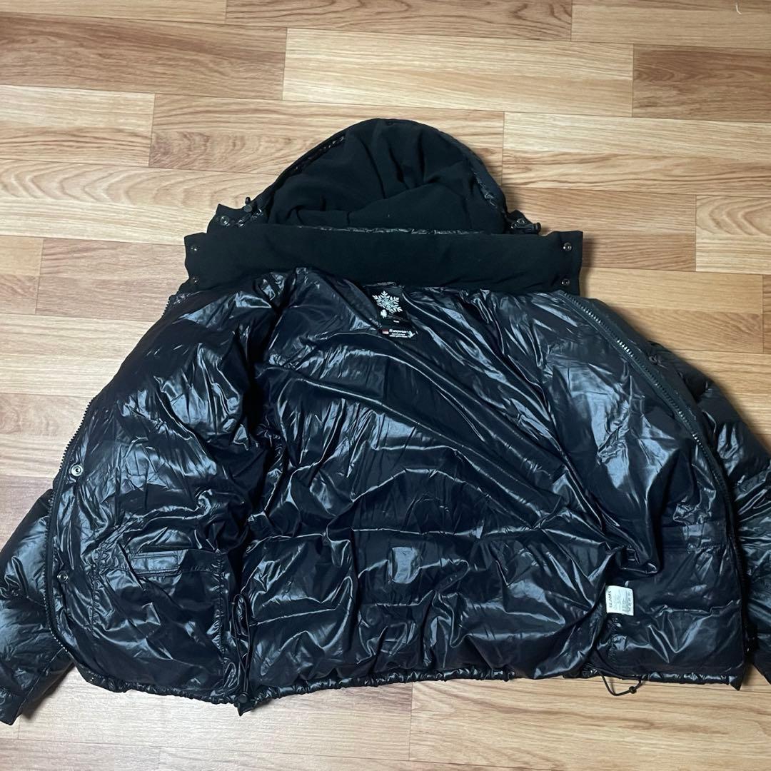 ブラック ダウンジャケット 黒 短丈 ヌプシ ファーストダウン ビームス