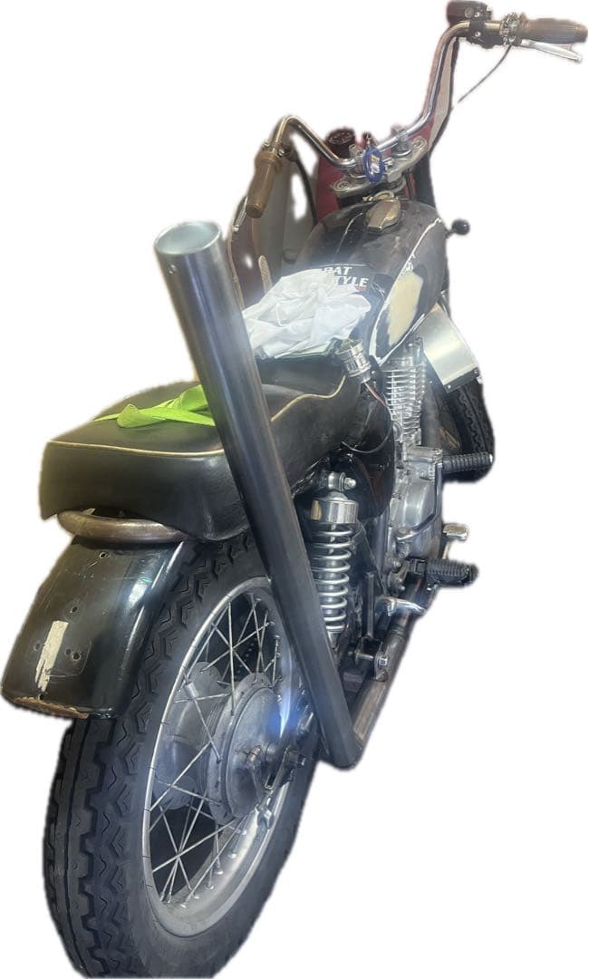 sr400 超かち上げマフラー チョッパー ボバー ワンオフ 唯一無二 1jr