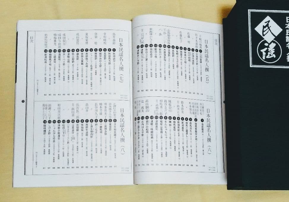 日本民謡名人撰　CD10巻　解説書1冊