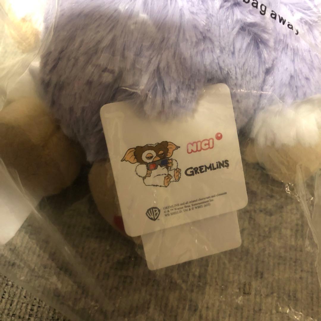 GREMLINS ギズモ ライラックグレー ぬいぐるみ 25cm - メルカリ