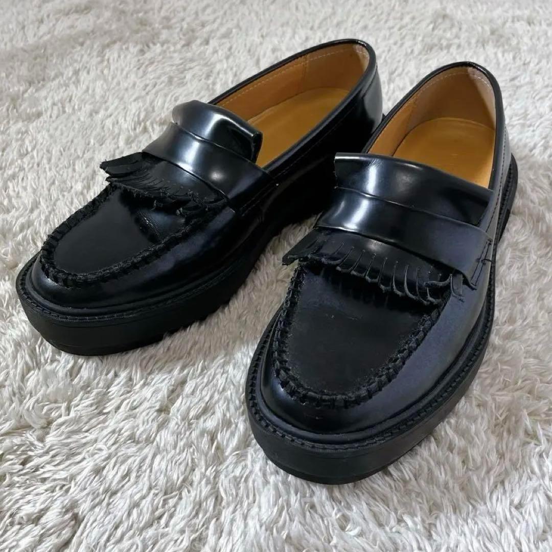 美品】 UNITED TOKYO ローファー プラットフォーム 革靴 レザー - メルカリ