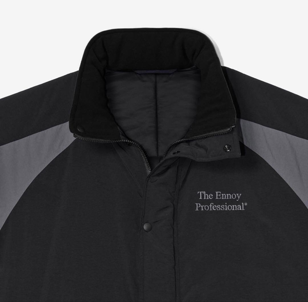 ENNOY PADDED NYLON BENCH COAT BLACK/GRAY - メルカリ