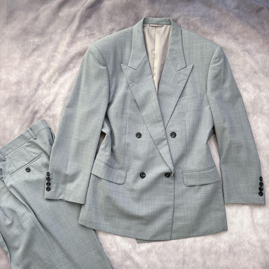 希少カラー オールド ディオール セットアップ ダブルボタン タック