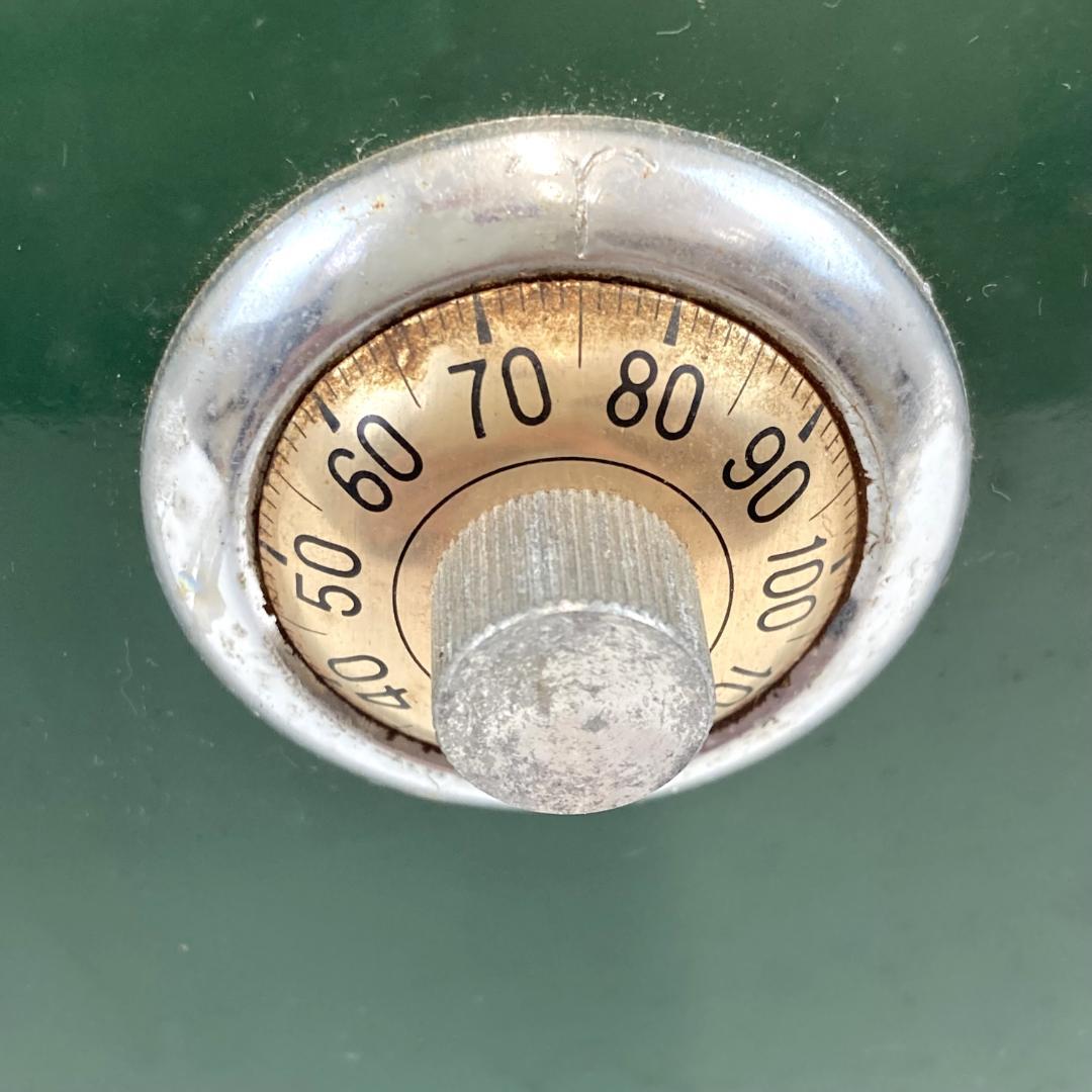 PLUS アラームキャッシュボックス 手提げ金庫 昭和レトロ アンティーク