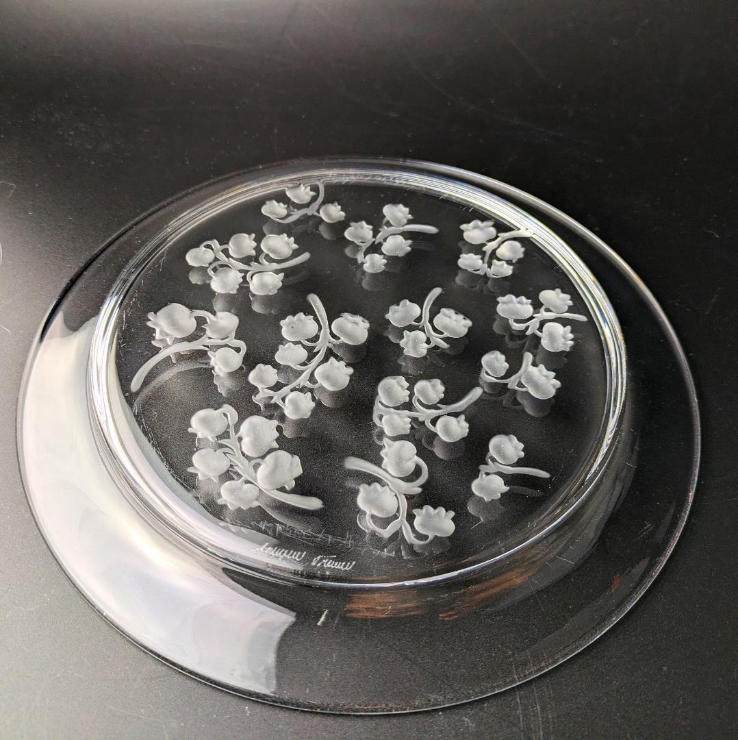 訳あり☆ラリック フランス☆すずらん ビンテージ プレート