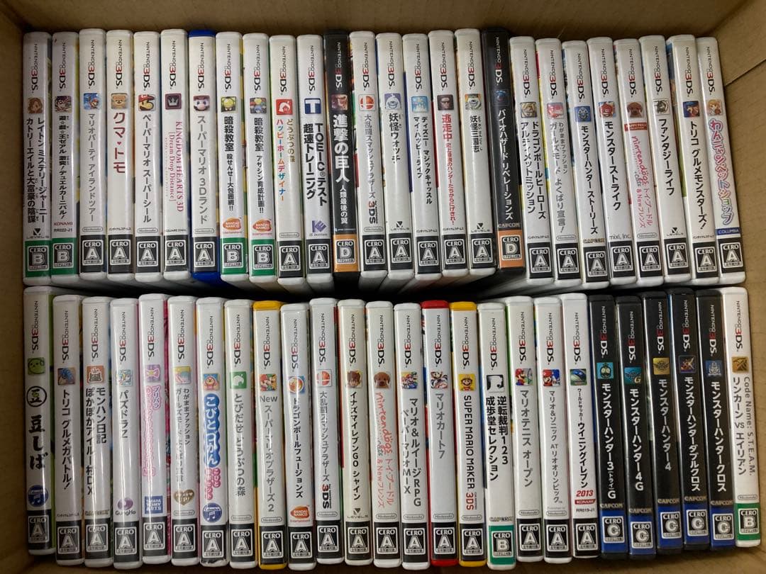 A9◆ ニンテンドー 3DSソフト まとめ売り 52本 マリオ モンハンetc 3DS DS ソフト ドラゴンボール マリオ モンハンなど セット まとめ売り
