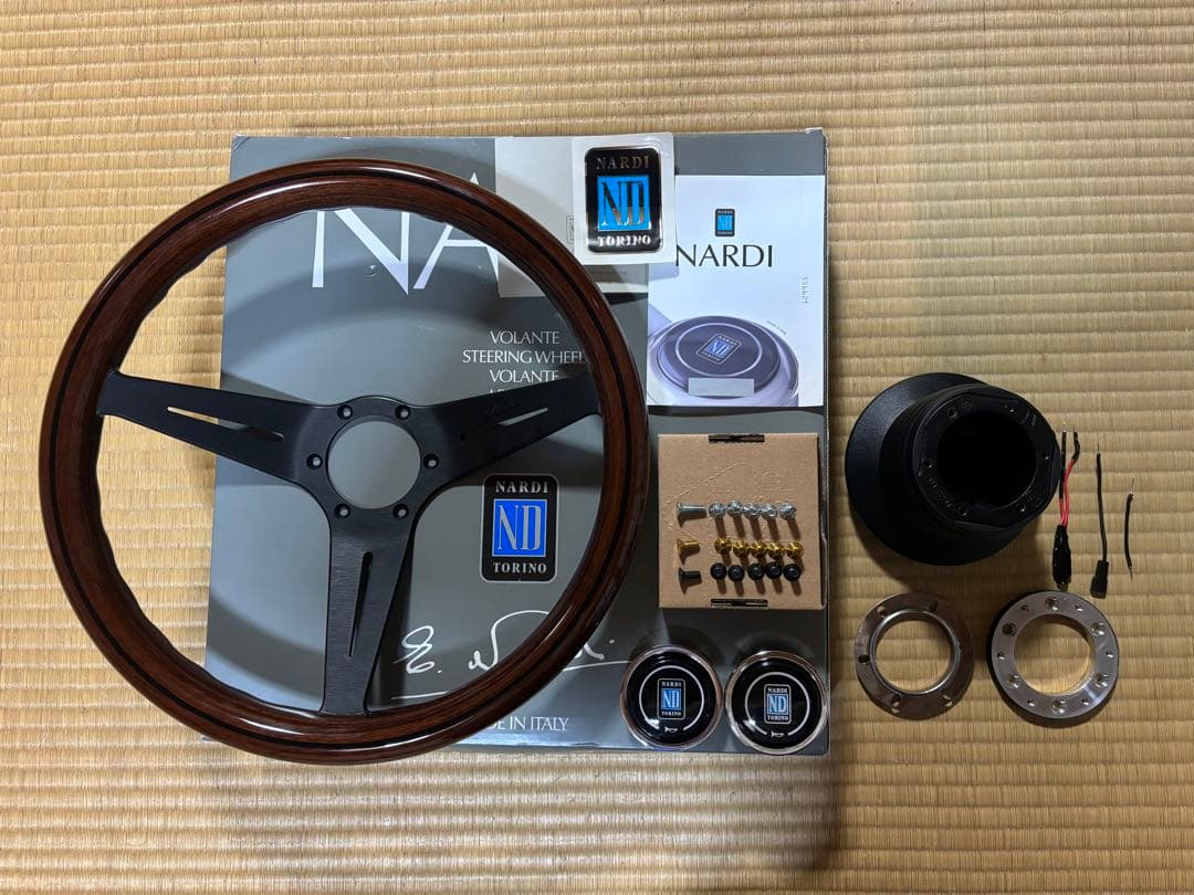 Kamono様専用】ナルディウッドステアリング+OMPボスセット！ - メルカリ