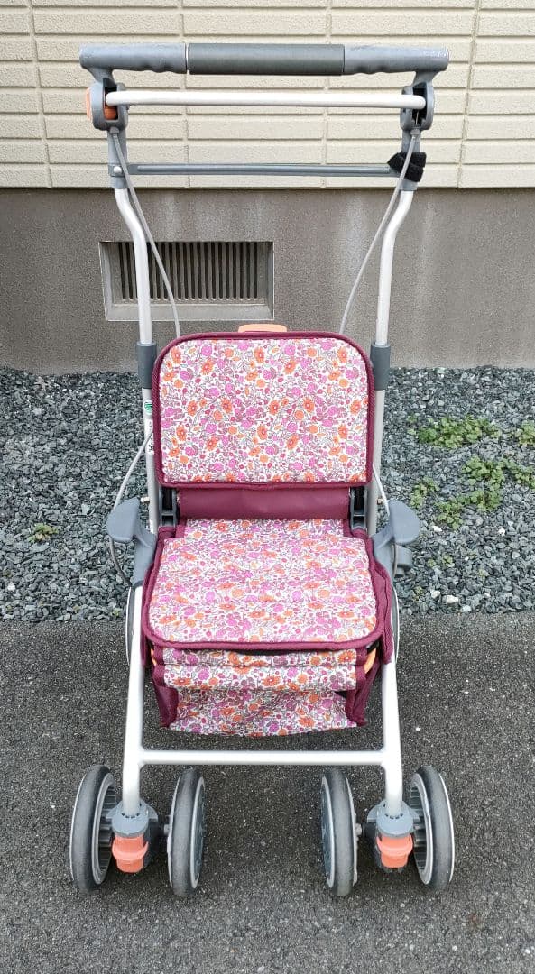 幸和製作所 花柄 シルバーカー テイコブ カゴノアM SLM05 歩行介助