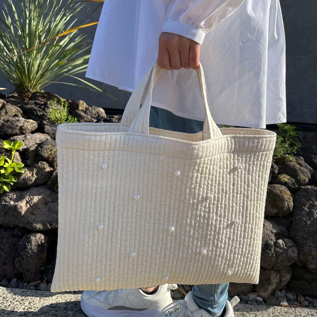 ☆mimi☆パール付きヌビバッグ - メルカリ