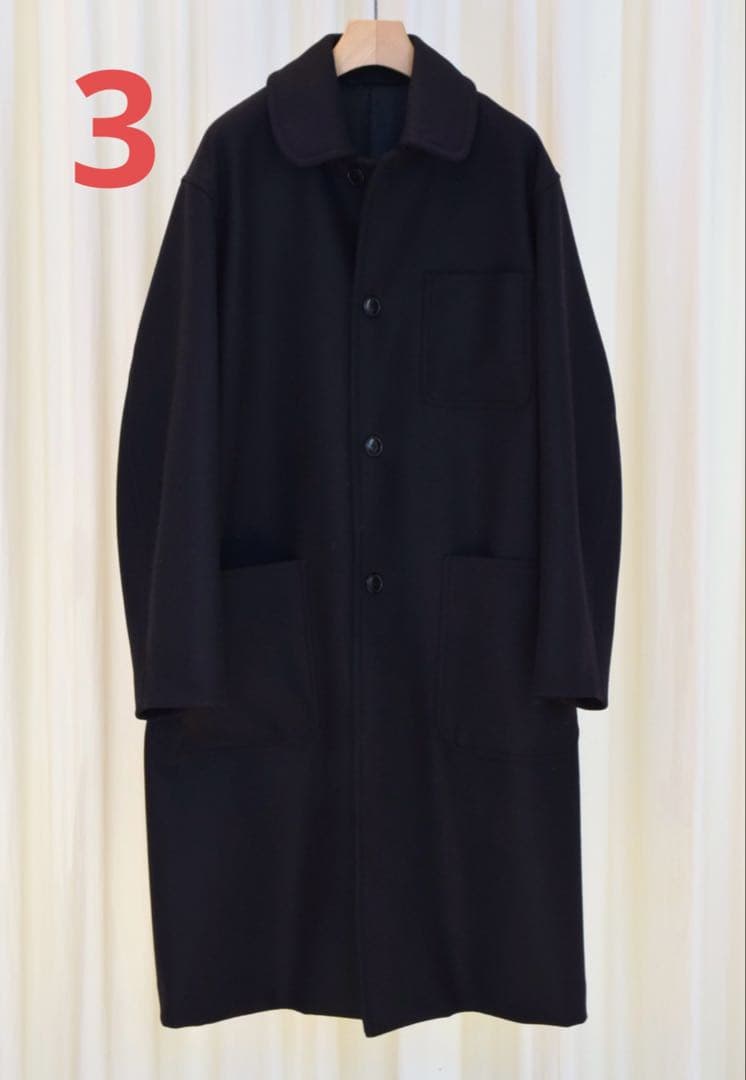 新品未使用 comoli 24awウールカシミアミリタリーコート 3 - メルカリ