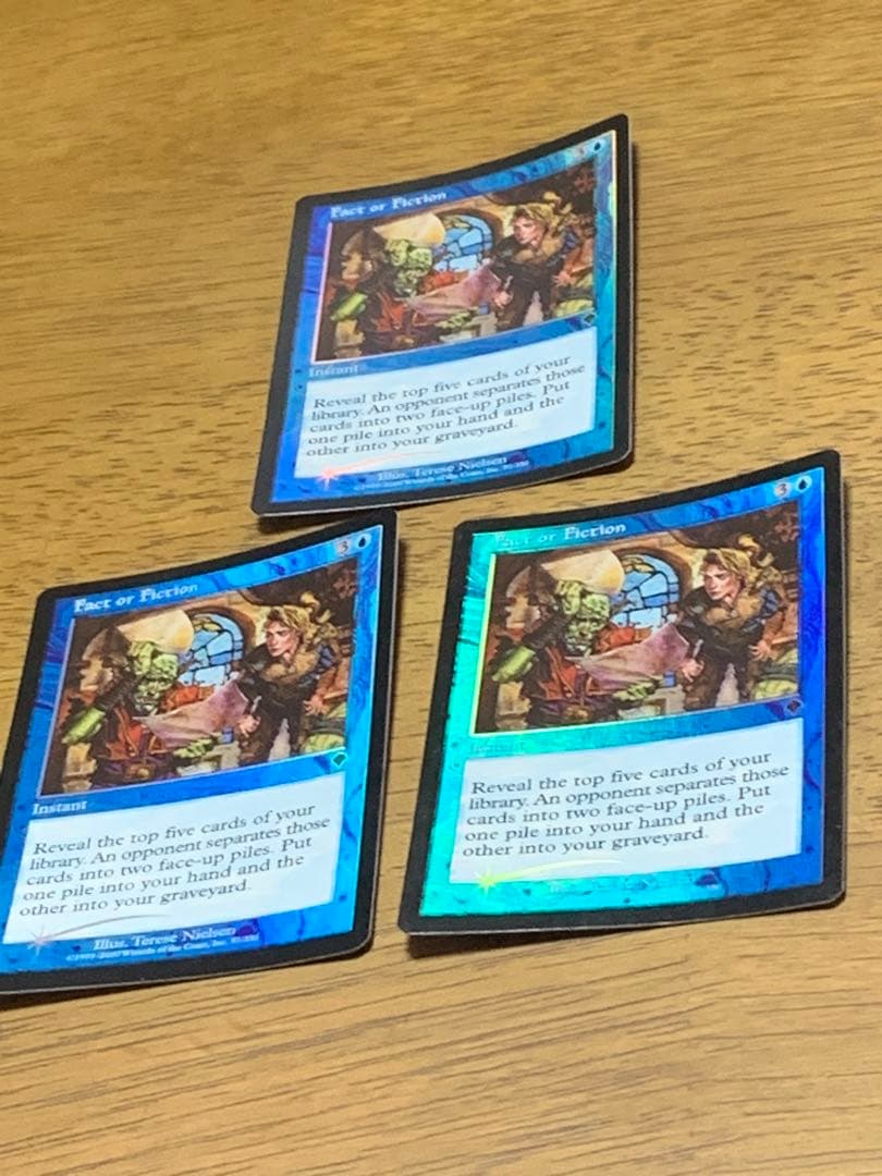 【Foil】《嘘か真か/Fact or Fiction》[INV] 英語版3枚