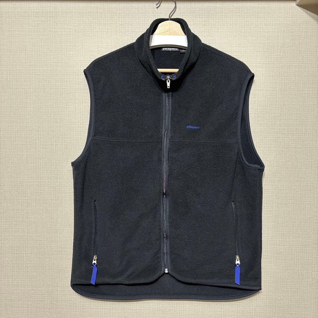 patagonia シンチラ フリース ベスト 黒 L 90s USA製 - メルカリ