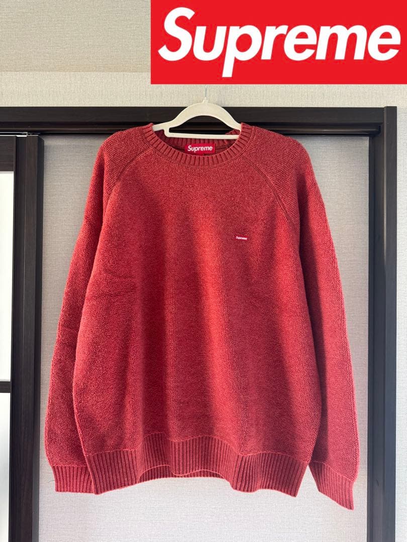 新品未使用】 Supreme 赤 フリース クルーネックセーター L SIZE