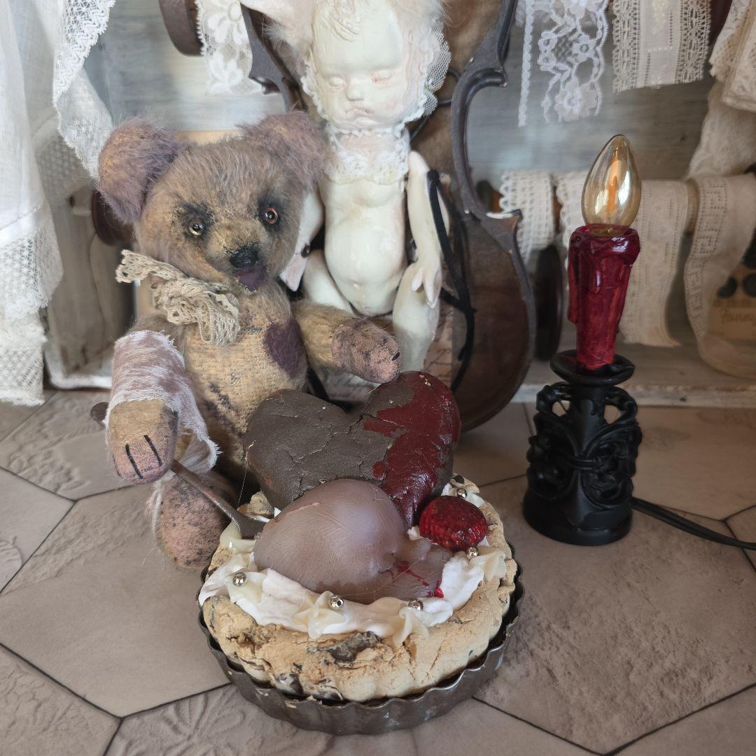 フランス　アンティークテディベア　ダーク　退廃的　シャビー　ブロカント フランス アンティークテディベア ダーク 退廃的 シャビー ブロカント