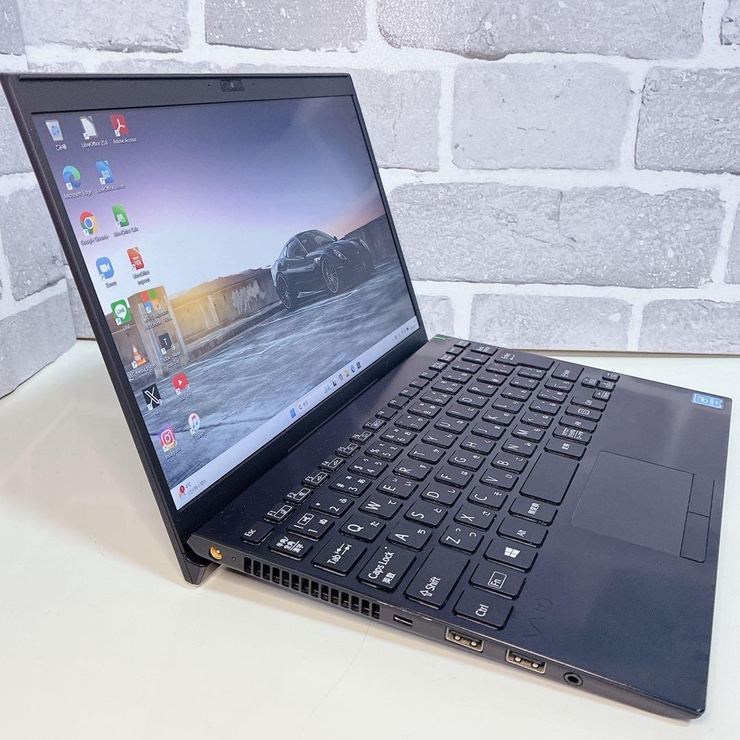VAIO 軽量 薄型 SSD 初期設定済 Windows11 ノートパソコン - メルカリ