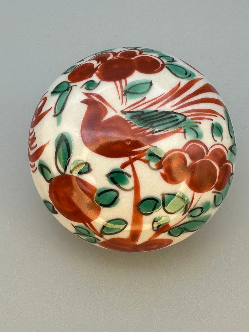 茶道具 香合 三浦竹泉 呉須赤絵 - メルカリ