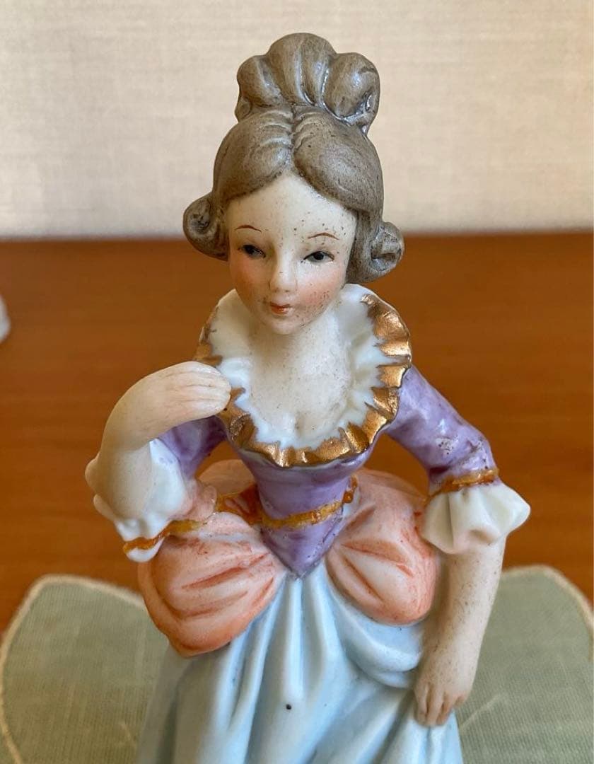 瀬戸ノベルティ陶器人形 陶器置物 昭和レトロ アンティークドール 瀬戸