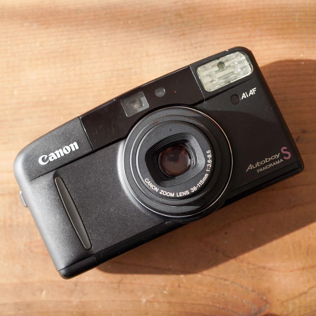 【撮影済み】Canon Autoboy S ブラック　コンパクトフィルムカメラ Canon Autoboy S Black | ヨアケマエカメラ フィルムカメラ修理・販売