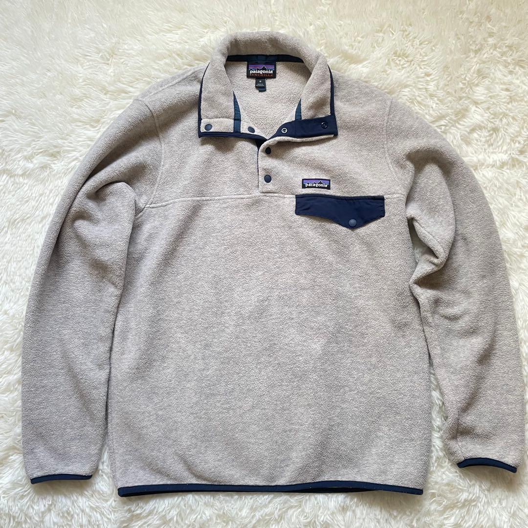 美品】パタゴニア シンチラ スナップT メンズMサイズ オートミール