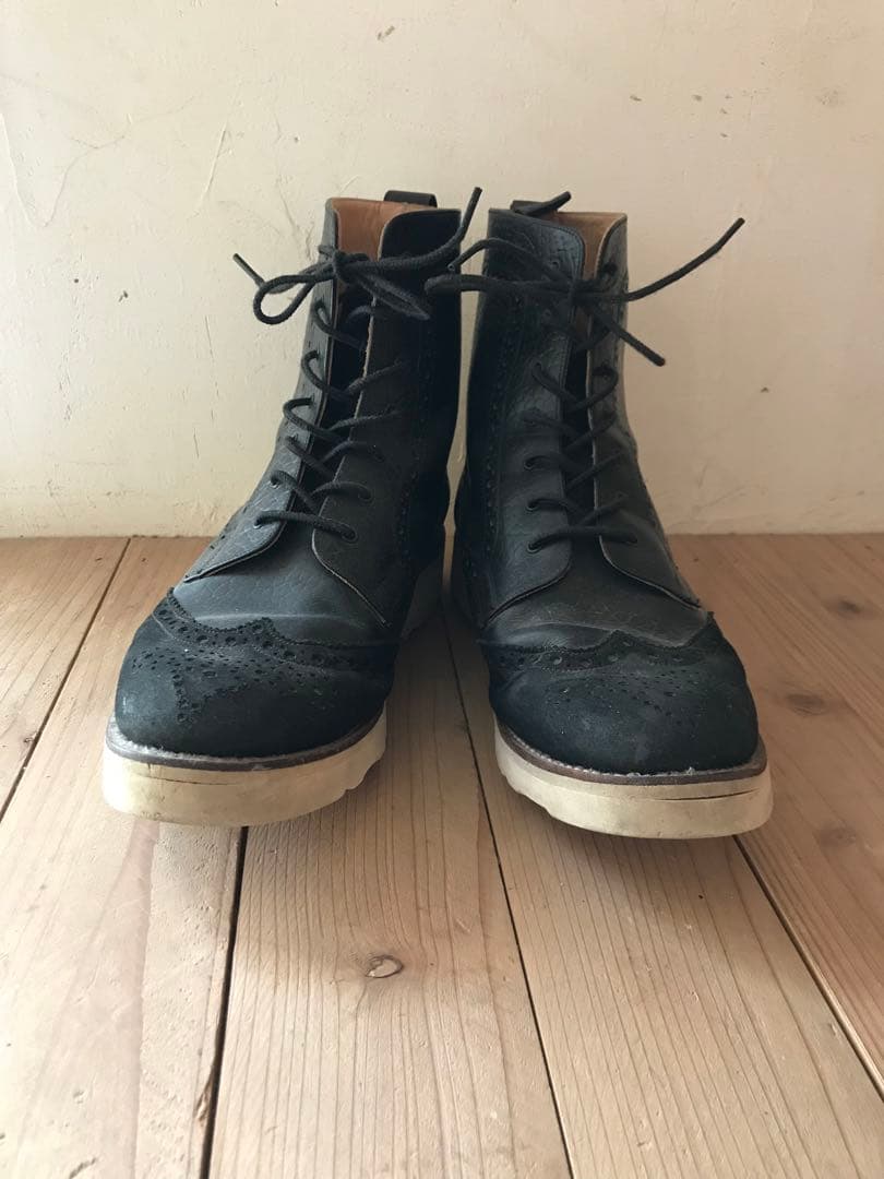 e coxジョージコックス9イギリス製ウィングチップブーツvibram GEORGE COX（ジョージコックス） スキップトン 8961 メンズ レディース