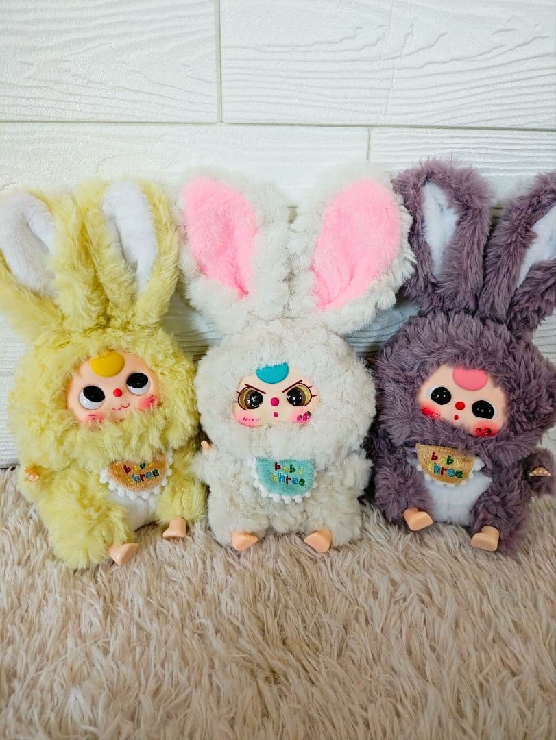 baby three ウサギ ぬいぐるみ 3体セット - メルカリ