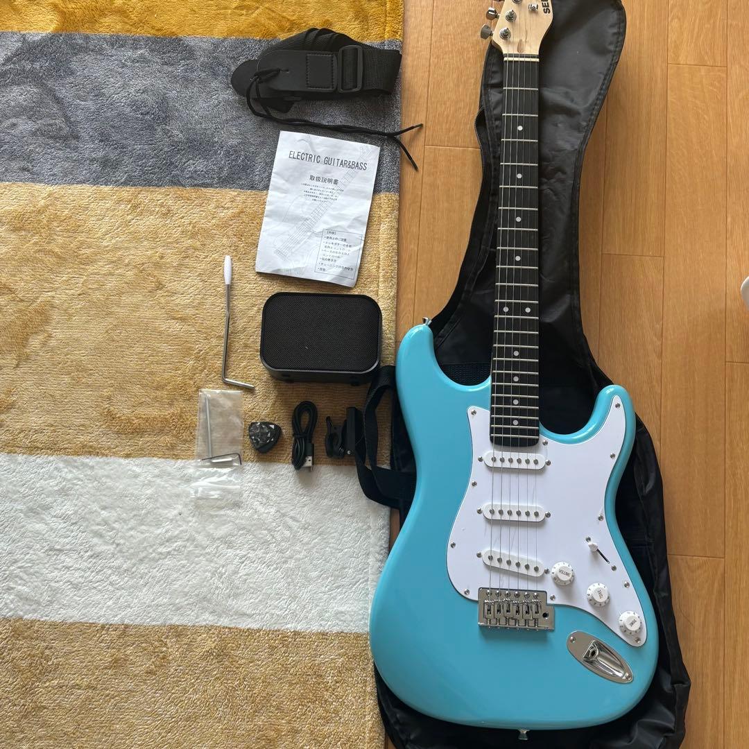 SELDER エレキギター初心者セット ライトブルー - メルカリ
