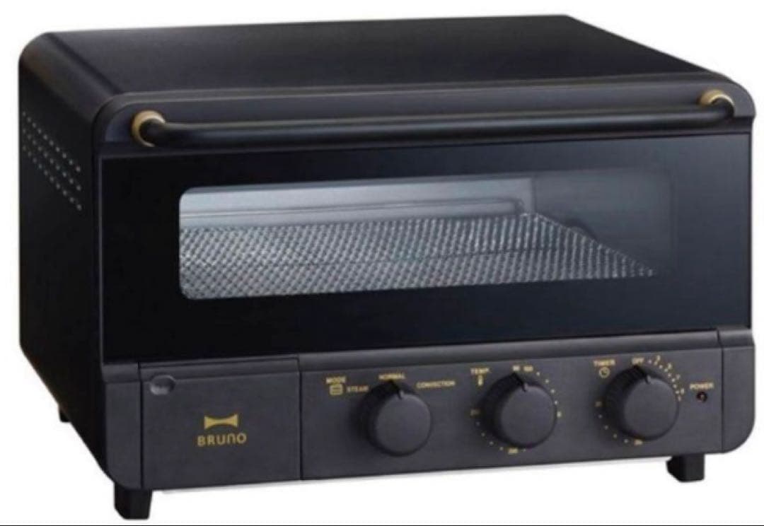 BRUNO ブラックオーブン BOE067-BK Amazon | BRUNO ブルーノ オーブン トースター 4枚焼き スチーム