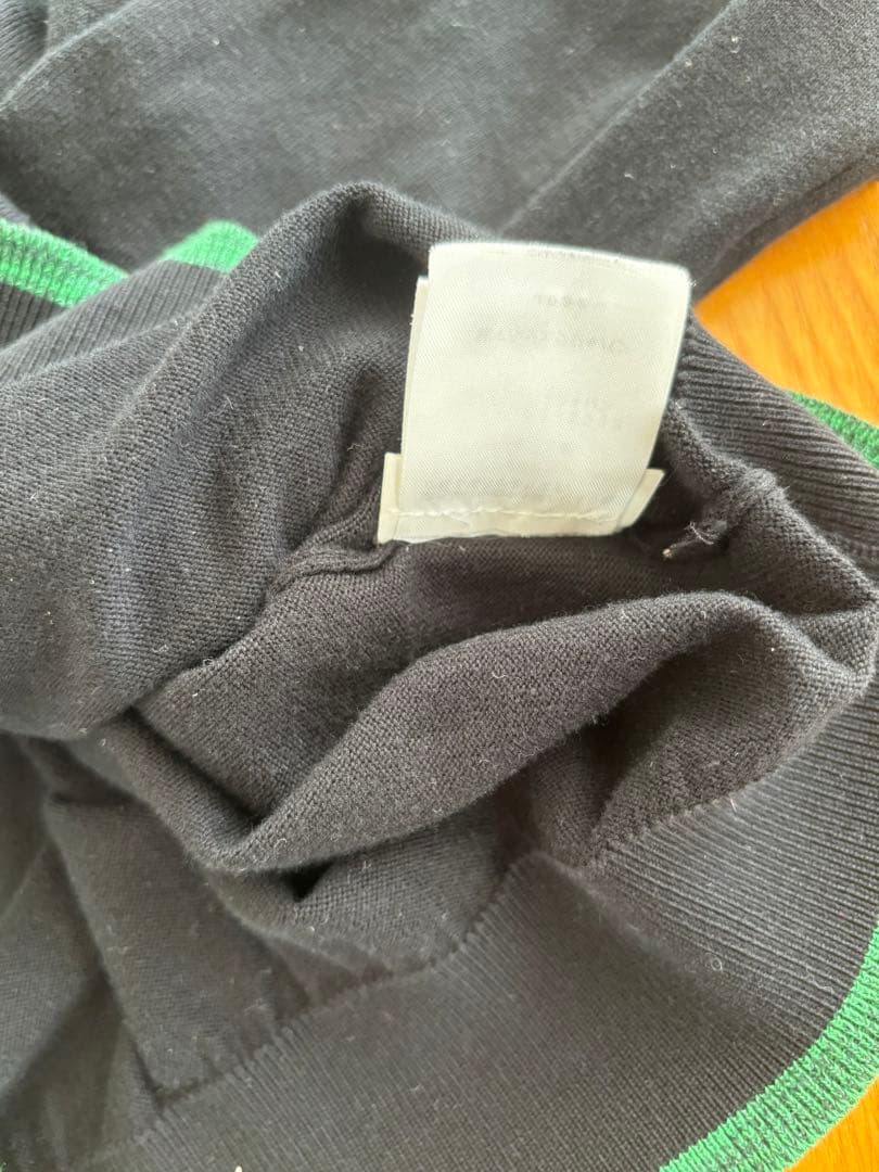 マルジェラ Maison Margiela 黒 S スキッパーニット ポロ - メルカリ