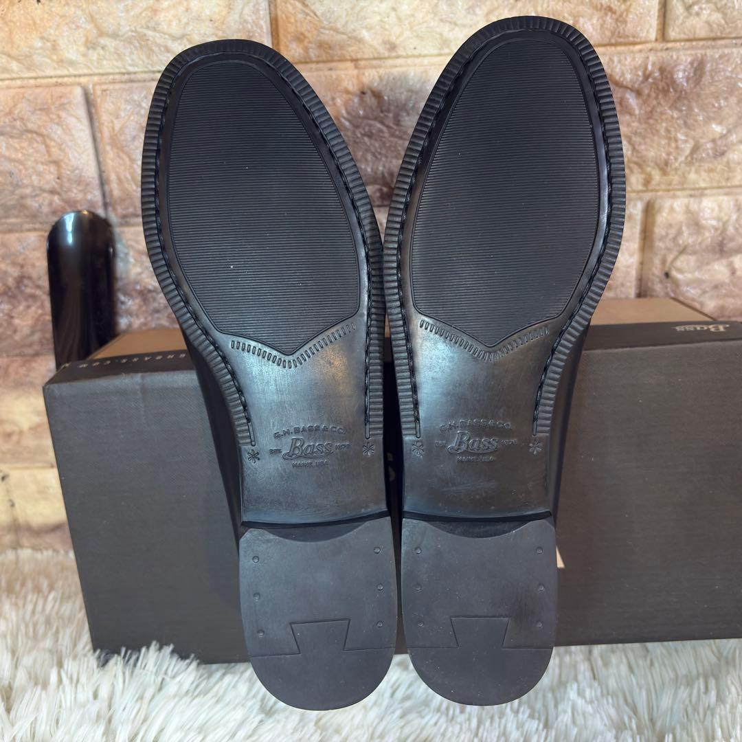 新品同様　G.H.BASS ローファー RUBBER SOLE 24cm