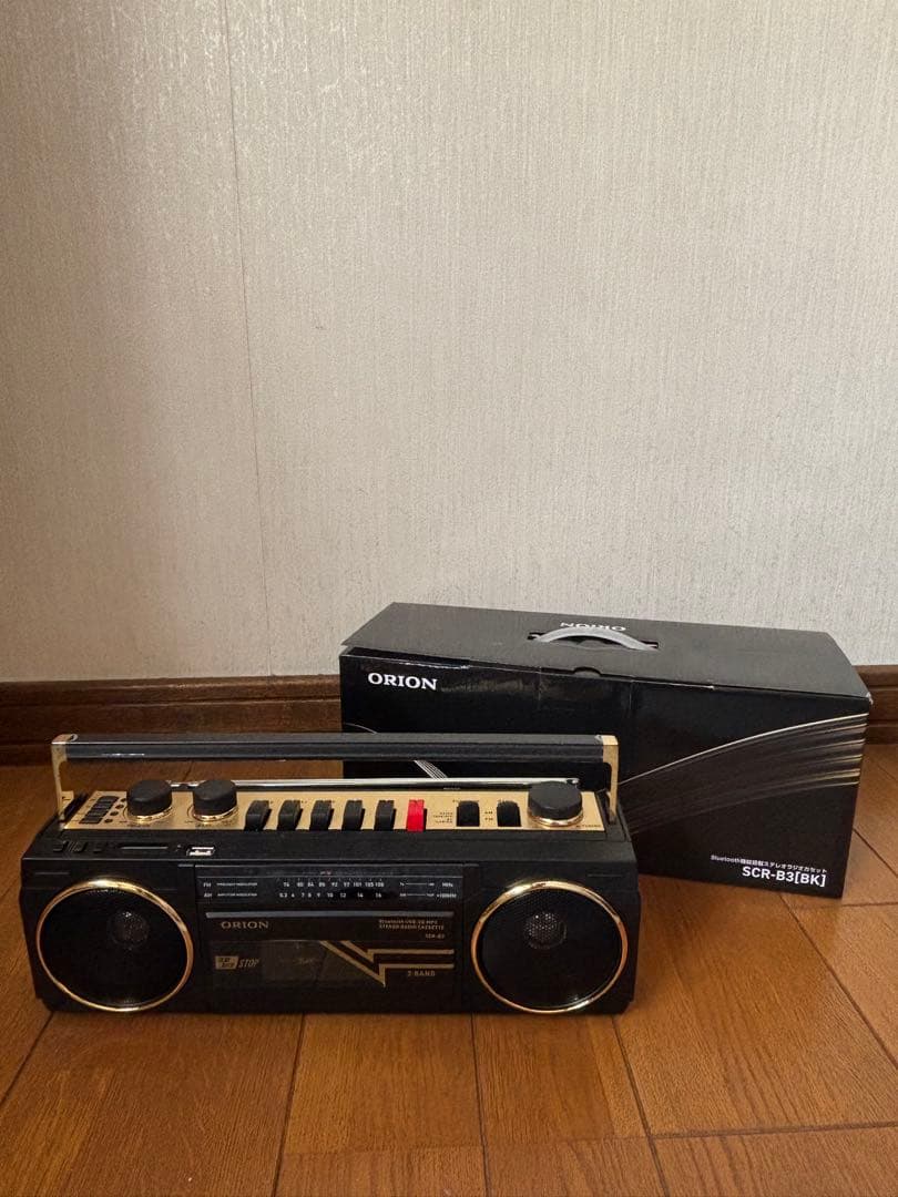 ORION(オリオン) ステレオラジオカセット 80年代デザインながらBluetooth対応、ORION「ステレオラジオカセット