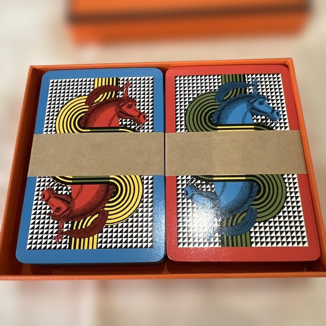 966 HERMES トランプセット 馬デザイン