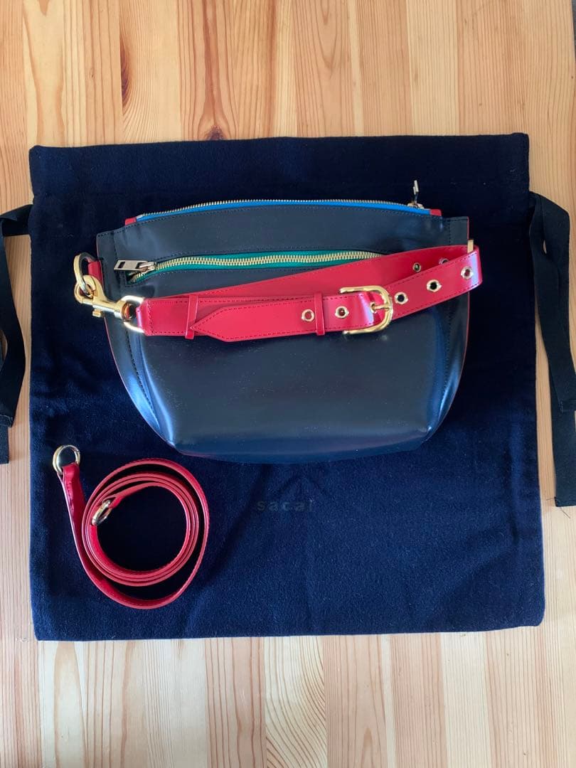 美品】sacai サカイ 2WAYショルダー クラッチ バッグ - メルカリ