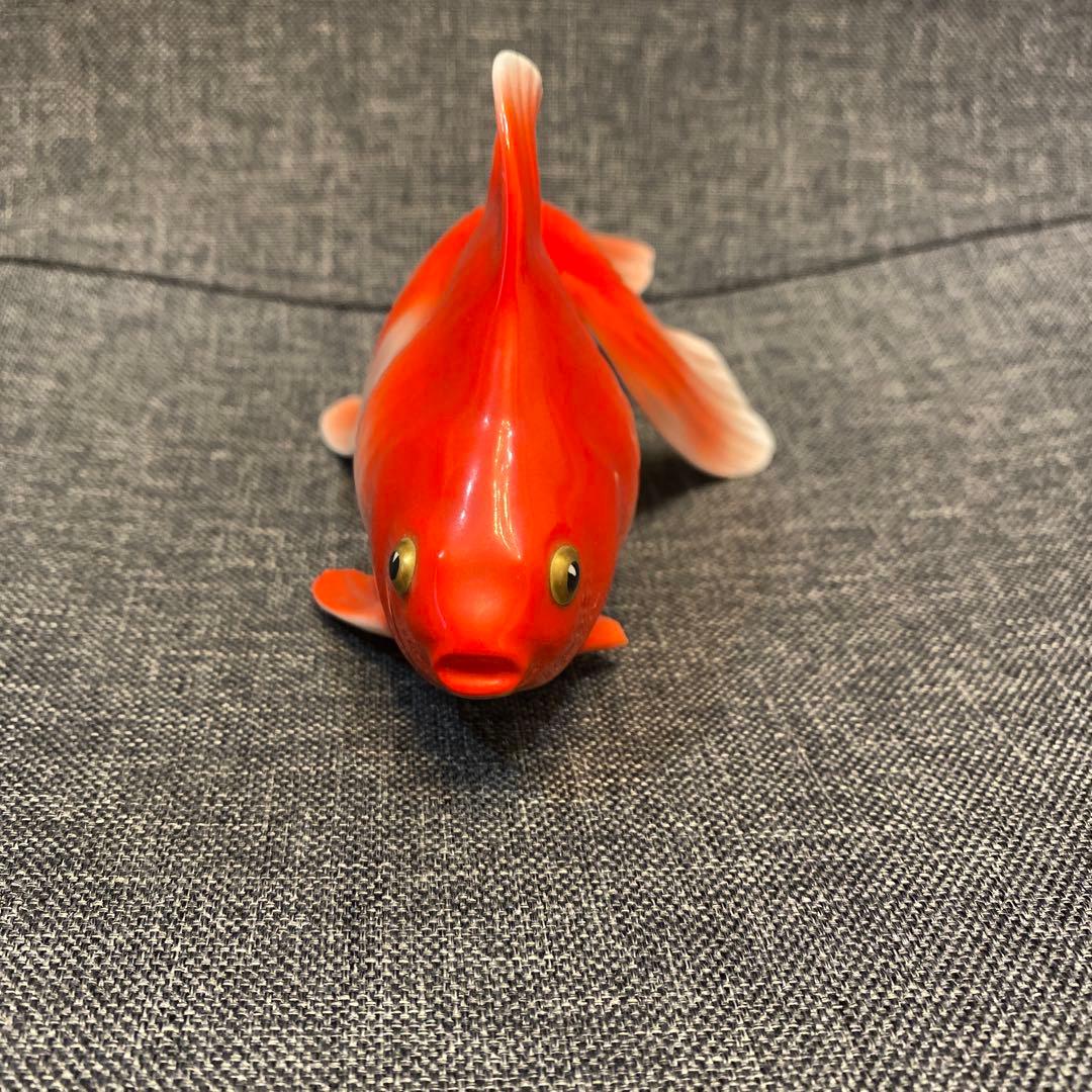 NORITAKE ノリタケ オールドノリタケ ボーンチャイナ 金魚 置物 希少なノリタケボーンチャイナの魚置物