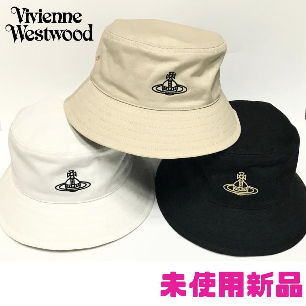 新品】ヴィヴィアンウエストウッド バケットハット ベージュ バケハ