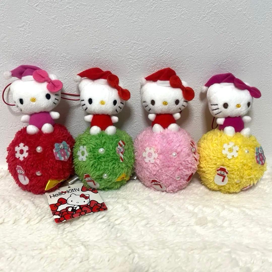 サンリオ　ハローキティ　ぬいぐるみ　マスコット　クリスマス 冬 2012 新品・タグ付き】ハローキティ クリスマス ぬいぐるみ マスコット