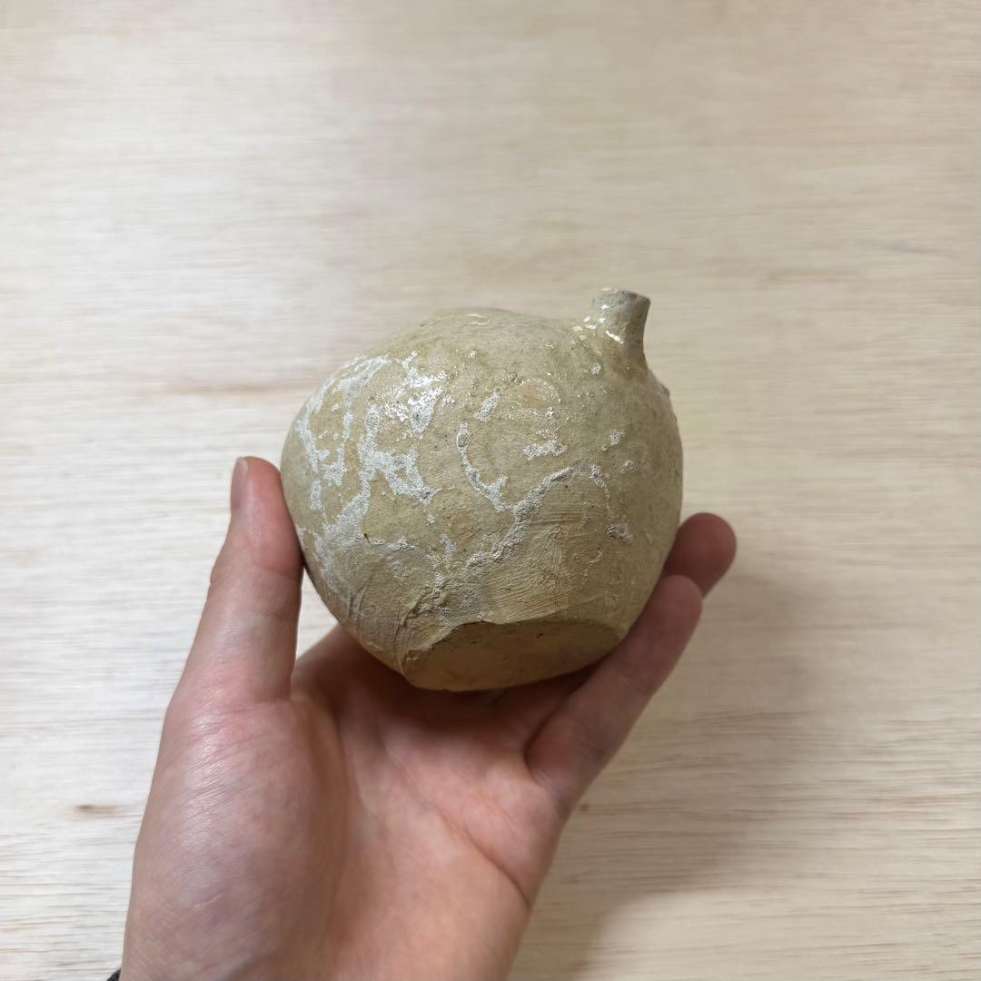 古瀬戸 灰釉 水滴 室町時代 発掘品 陶片 古美術 骨董 民藝