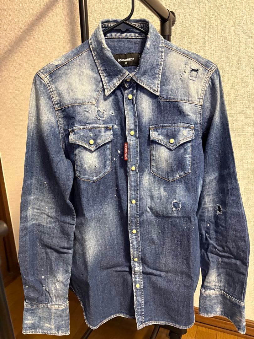 DSQUARED2 ディースクエアード2 デニムシャツ XSサイズ - メルカリ