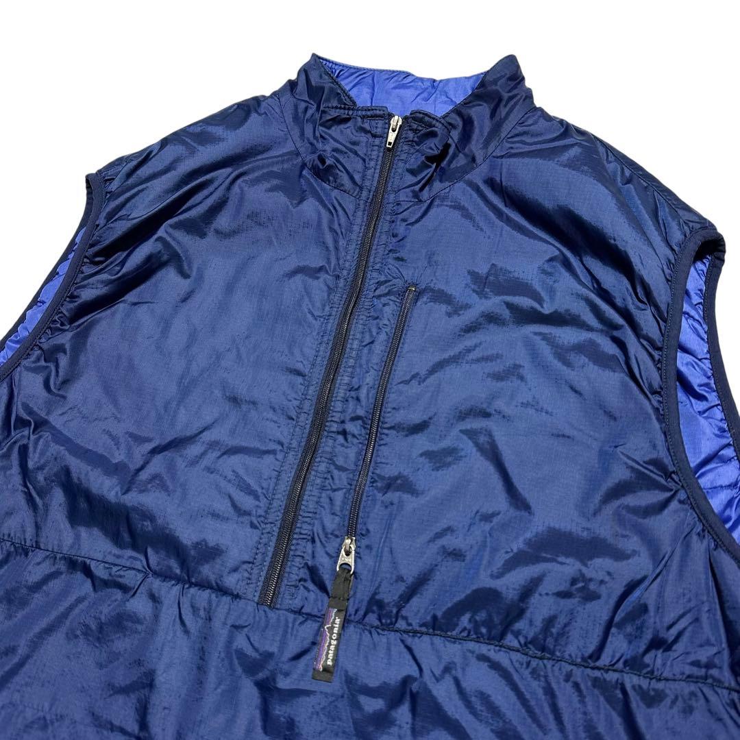 訳あり品】USA製 1997 パタゴニア パフボールベスト ネイビー XL