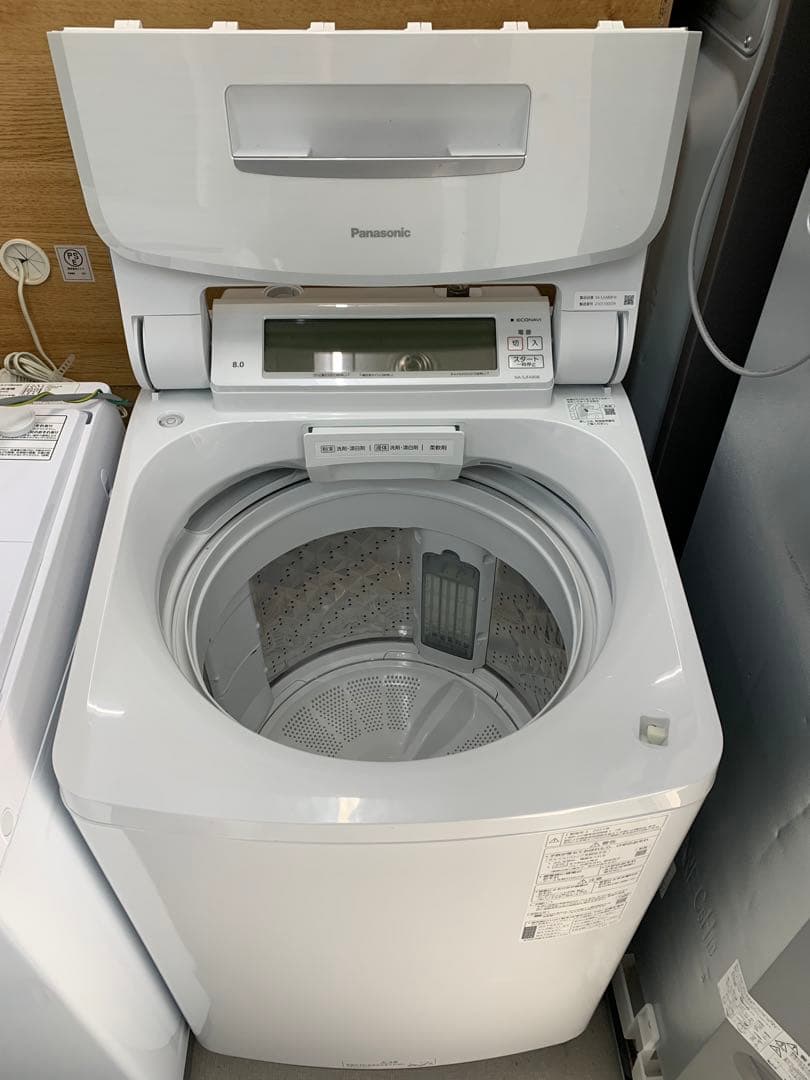 2021年製美品Panasonic 縦型洗濯機 8.0kg ホワイト 本体