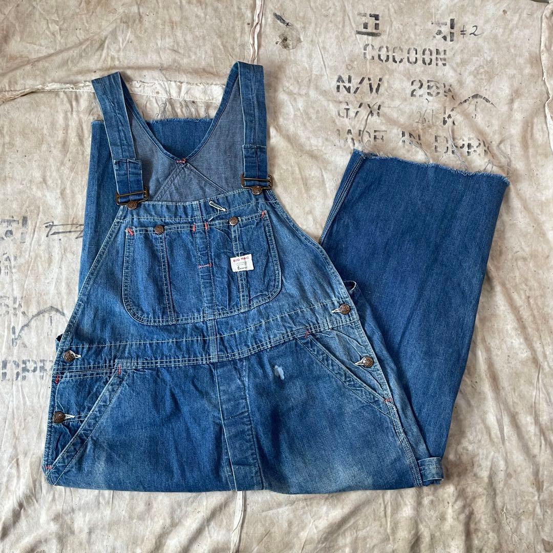 60s Big Mac オーバーオール ペインターパンツ カットオフ 良色 70s BIGMAC ビックマック オーバーオール ヴィンテージ USA製