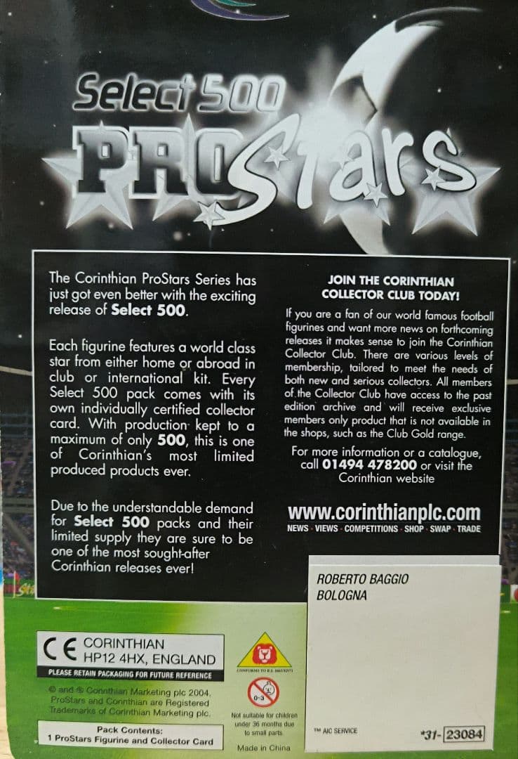 コリンシアン セレクト500 ロベルト バッジョ ボローニャ - メルカリ