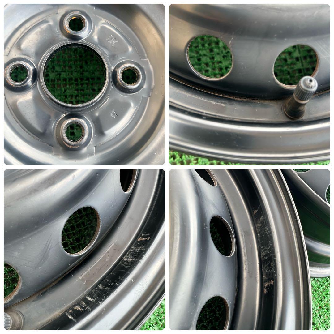 トヨタ純正 プロボックス 14インチスチールホイール ブラック色 4本