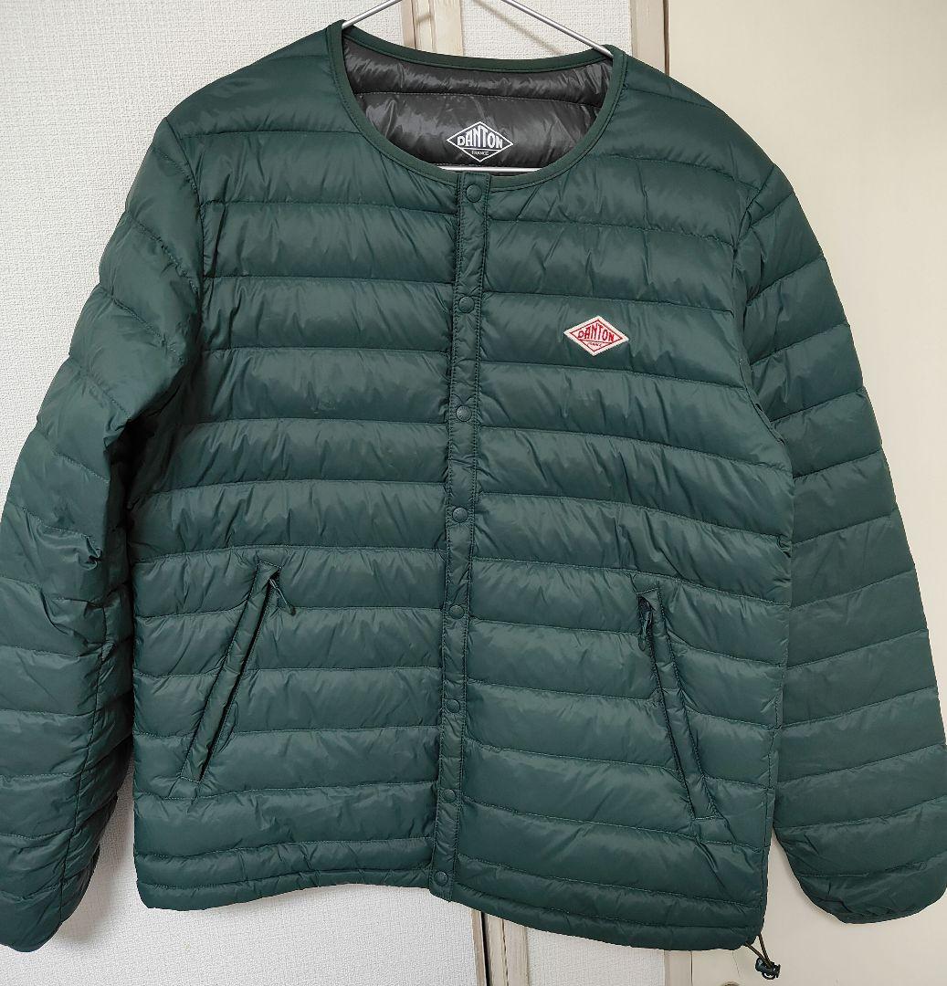 DANTON ライトダウン インナーダウン ダウンジャケット 42 グリーン