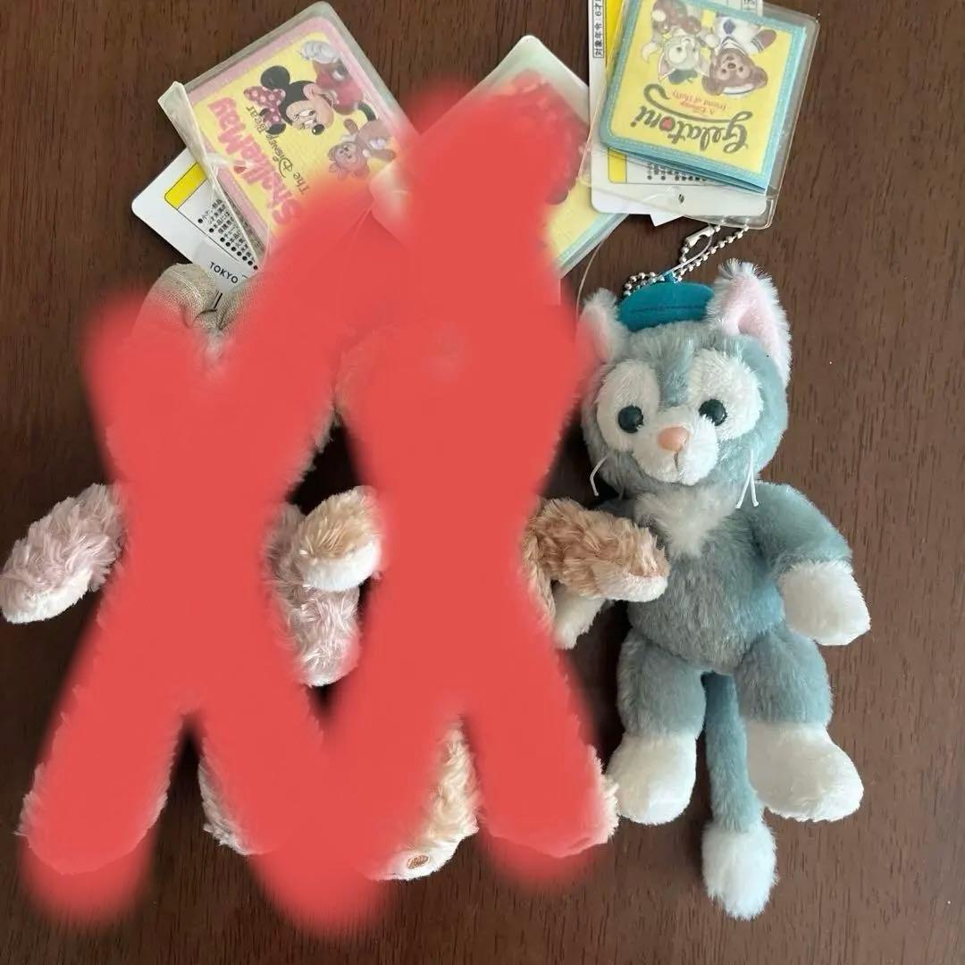 ダッフィー シェリーメイ ジェラトーニ ぬいば ぬいぐるみバッジ