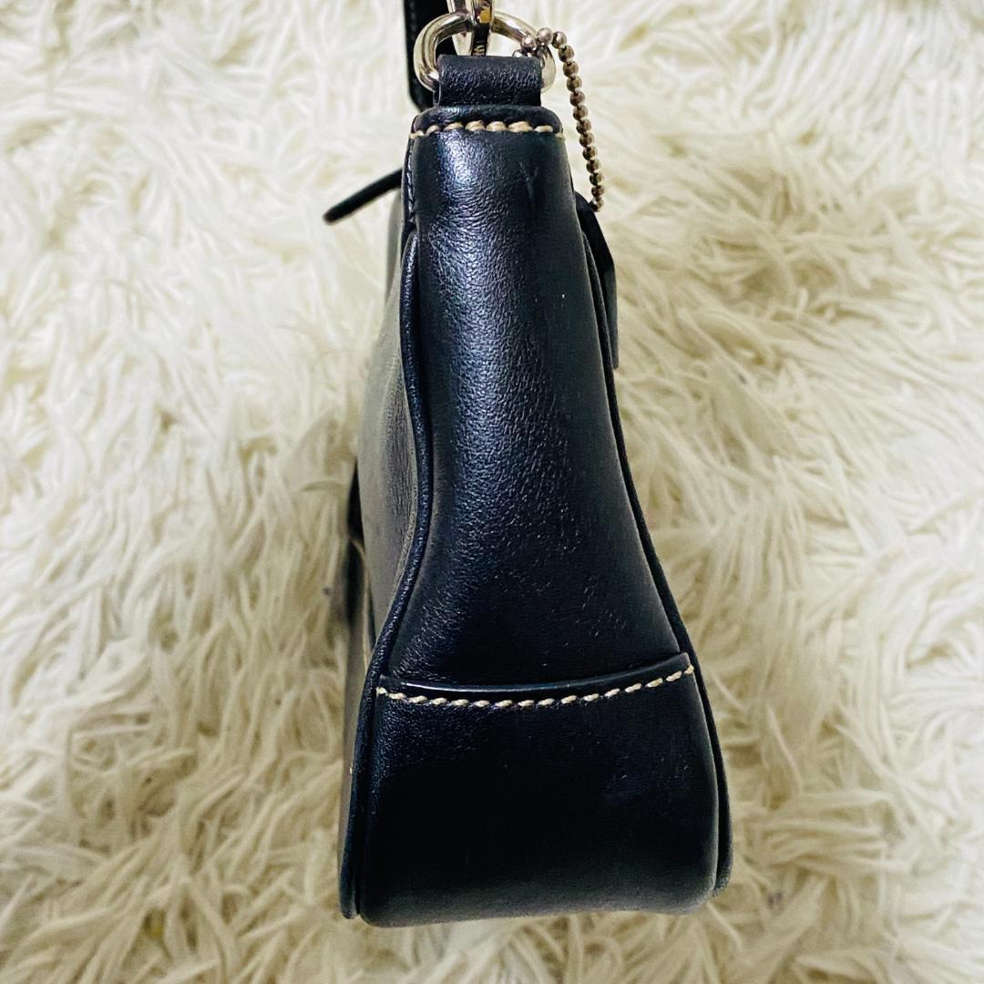 未使用級】COACH コーチ アクセサリーポーチ ハンドバッグ 7785 黒色