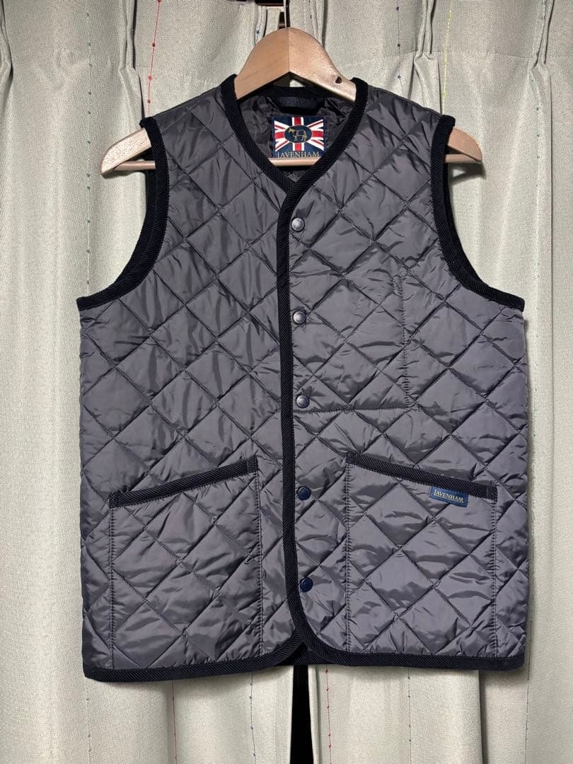 LAVENHAM ラベンハム メンズ ダウンベスト ネイビー　Sサイズ THORNHAM MENS | LAVENHAM(ラベンハム) / アウター ダウンベスト