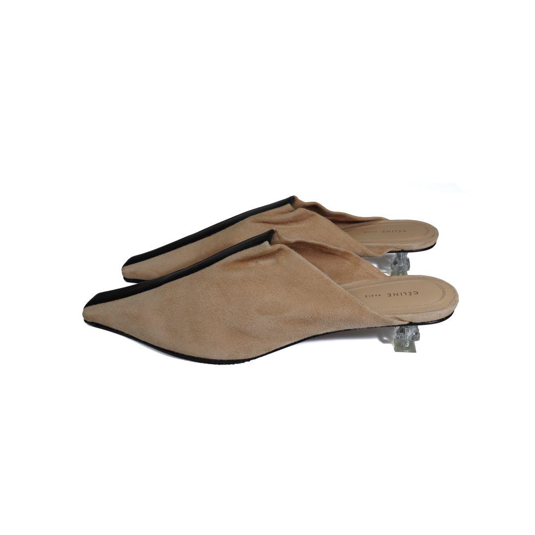 Celine セリーヌ フィービー ヒール パンプス クリスタル ミュール 靴